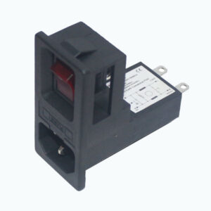 Power Line Filter With IEC 320 C 14 PLUG, POWER SUPPLY SWITCH & FUSE SAK-382